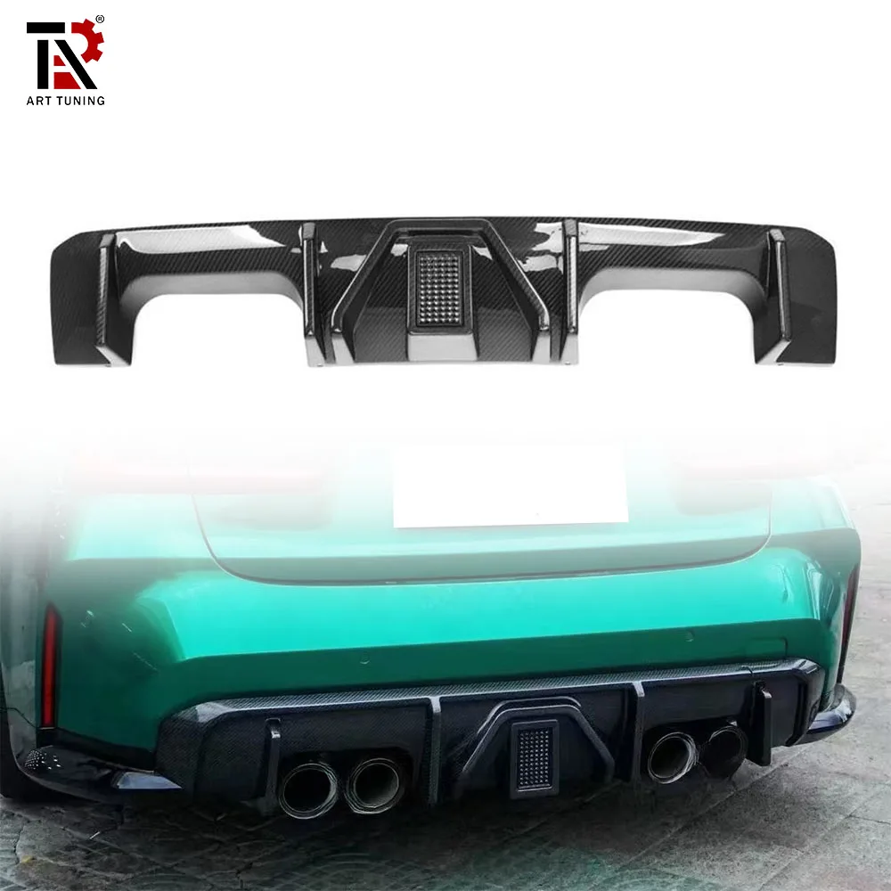 Prepreg Dry Carbon Rear Diffuser OE Style With Square LED Light For BMW G80 G82 G83 M3 M4 2021+ Glossy High Performance Ki
Prepreg Dry Carbon Rear Diffuser OE Style With Square LED Light For BMW G80 G82 G83 M3 M4 2021+ Glossy High Performance Ki