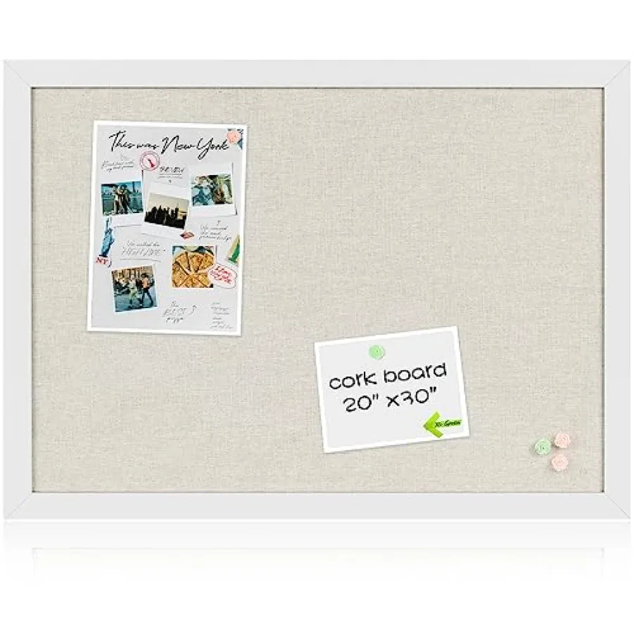 Cork Board Bulletin Board with Linen, Wood Framed Corkboard, Office Board for Wall Decor, Wall Mounted Pin Board Picture Board
Cork Board Bulletin Board with Linen, Wood Framed Corkboard, Office Board for Wall Decor, Wall Mounted Pin Board Picture Board