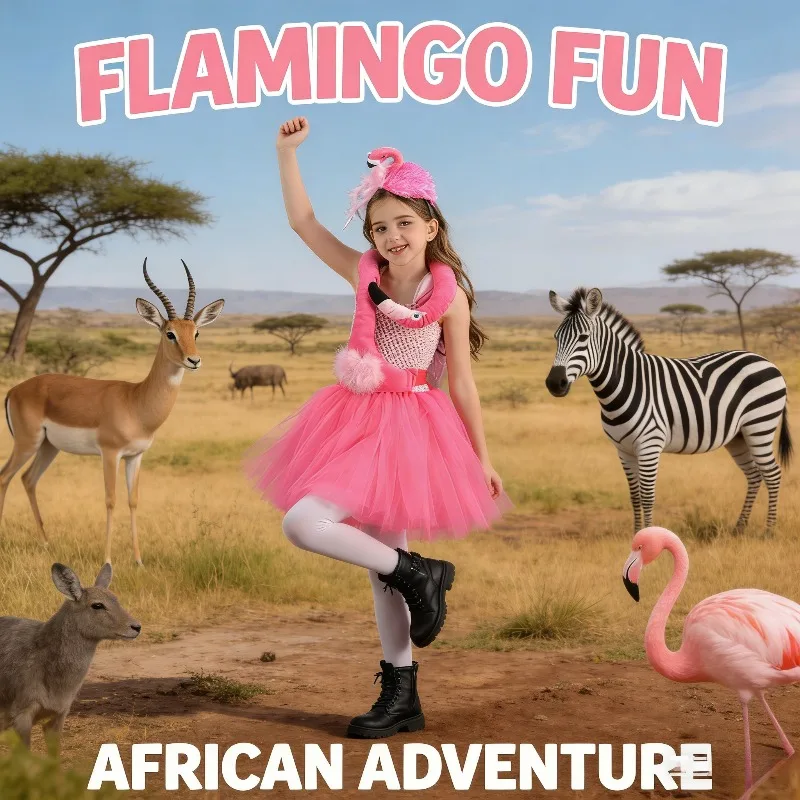 Pink Flamingo Costume Halloween Cosplay Outfit Cute Fluffy Tutu Dress Birthday Party Stage Performance Dance Festival Dress
Pink Flamingo Costume Halloween Cosplay Outfit Cute Fluffy Tutu Dress Birthday Party Stage Performance Dance Festival Dress
