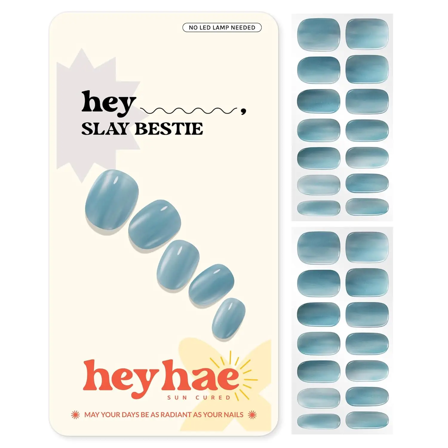 No-Lamp Gel Nail Strips: Blue, 28 Pcs, Easy Apply & Remove, Salon Quality
No-Lamp Gel Nail Strips: Blue, 28 Pcs, Easy Apply & Remove, Salon Quality