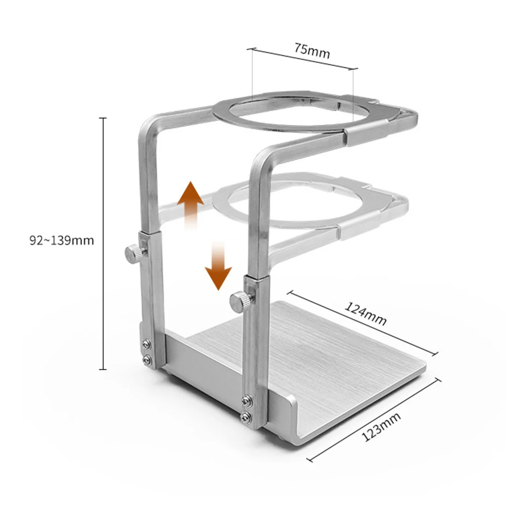 Aluminium Alloy Adjustable Hand Coffee Stand Coffee Filter Funnel Bracket Hand Brewed Coffee Rack Filter Funnel Holder
Aluminium Alloy Adjustable Hand Coffee Stand Coffee Filter Funnel Bracket Hand Brewed Coffee Rack Filter Funnel Holder