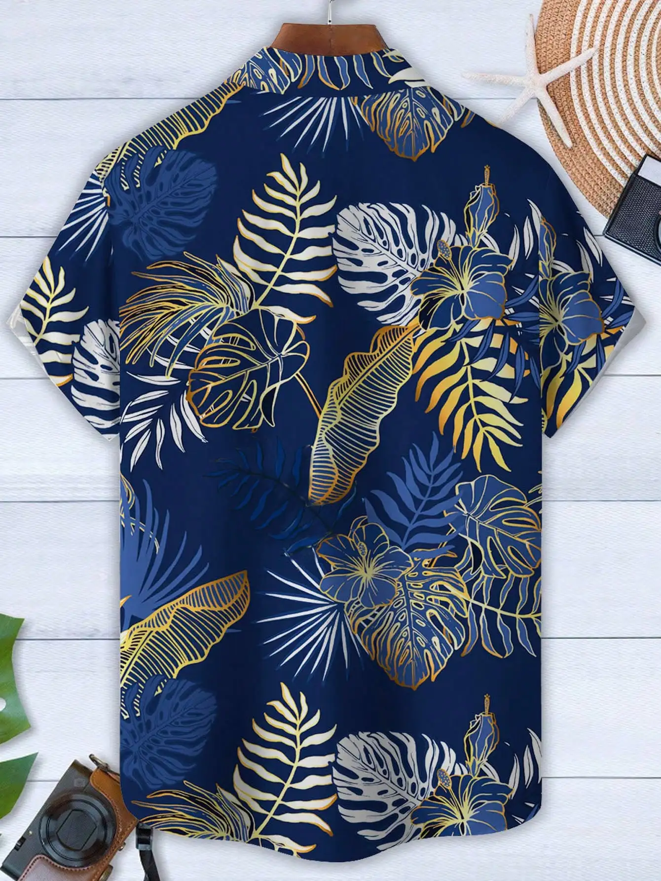 Men's Hawaiian Tropical Floral Print Short Sleeve Casual Shirt
Men's Hawaiian Tropical Floral Print Short Sleeve Casual Shirt