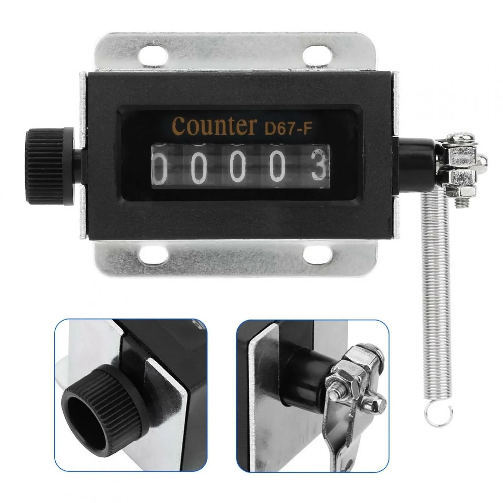 Hot Sale 1pcs Brand New High Quality. Mechanical Counter 5 Digit Mechanical Counter D67-F Hand Pull Resettable
Hot Sale 1pcs Brand New High Quality. Mechanical Counter 5 Digit Mechanical Counter D67-F Hand Pull Resettable