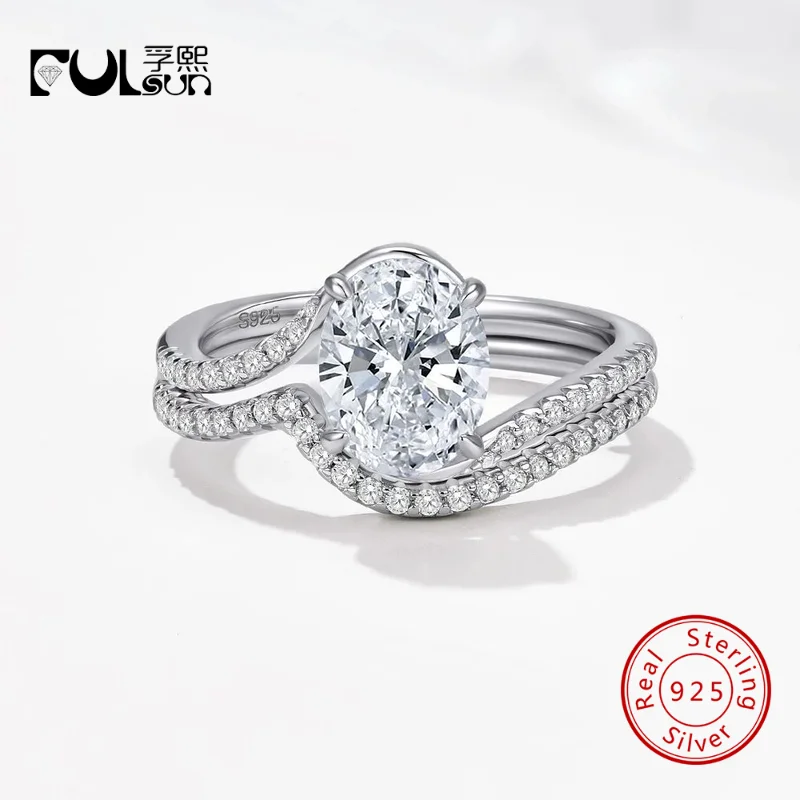 925 Sterling Silver Rhodium Plated 2CT Oval Moissanite V Half Pave 2pcs Stackable Ring Set Wedding Engagement Promise Jewelry
925 Sterling Silver Rhodium Plated 2CT Oval Moissanite V Half Pave 2pcs Stackable Ring Set Wedding Engagement Promise Jewelry