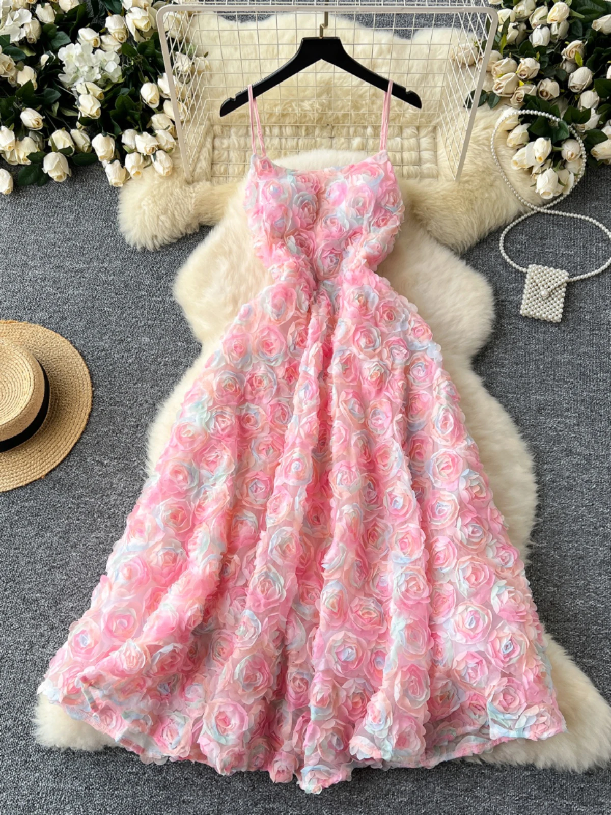 Party Dresses Woman 2025 Sweet 3D Rose Floral Elegant And Chic Dress Long One-Piece Dress Gown Robe Femmes Pink Tulles Vestidos
Party Dresses Woman 2025 Sweet 3D Rose Floral Elegant And Chic Dress Long One-Piece Dress Gown Robe Femmes Pink Tulles Vestidos