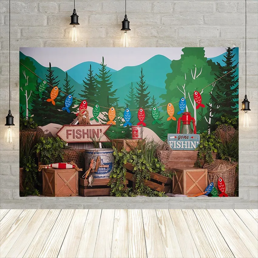 Fishing Backdrop for Photography Forest Jungle Fishing Rod Boy Birthday Party Background Photo Studio Decoration Props Photocall
Fishing Backdrop for Photography Forest Jungle Fishing Rod Boy Birthday Party Background Photo Studio Decoration Props Photocall