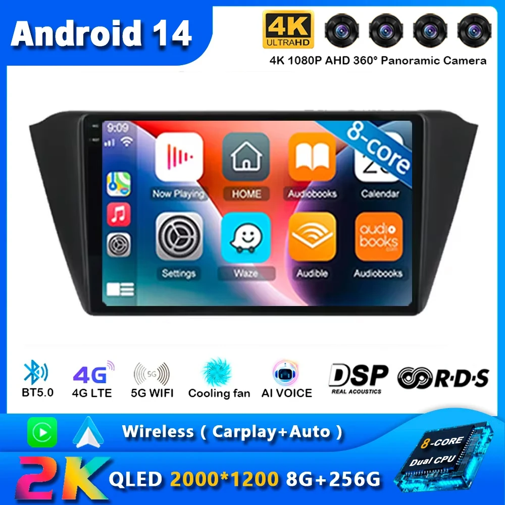 Android 14 Wireless Carplay Auto Car Radio For Skoda Fabia 3 III 2014 - 2020 Navigation GPS Multimedia Player Stereo BT WIFI+4G
Android 14 Wireless Carplay Auto Car Radio For Skoda Fabia 3 III 2014 - 2020 Navigation GPS Multimedia Player Stereo BT WIFI+4G
