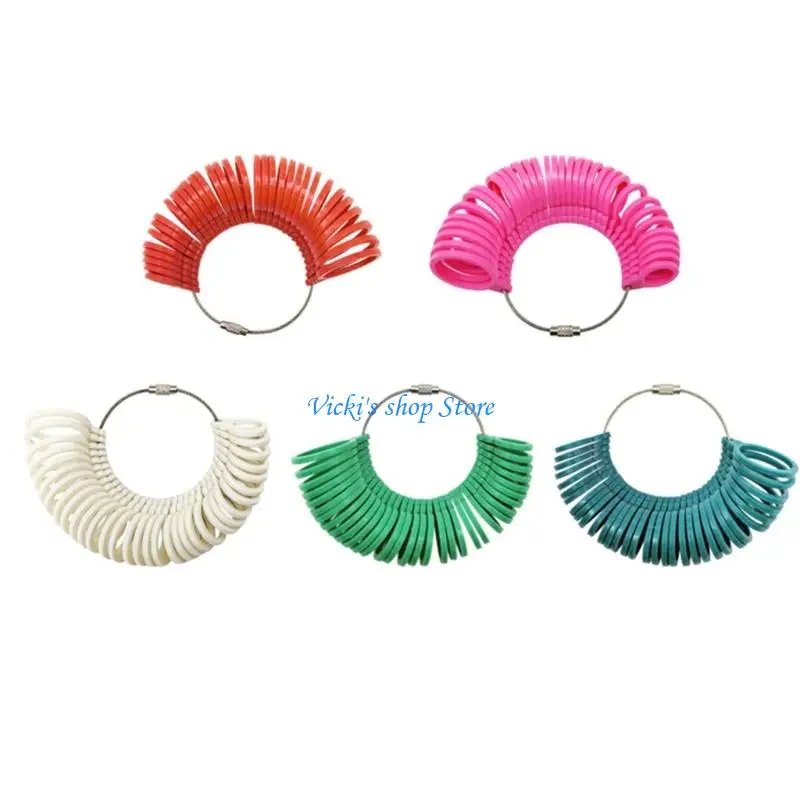 Plastic Finger Rings Size Gauge 5 Color Variants Precisions Measurement Supplies Portable Jewelry Accessory 8x8x5cm
Plastic Finger Rings Size Gauge 5 Color Variants Precisions Measurement Supplies Portable Jewelry Accessory 8x8x5cm