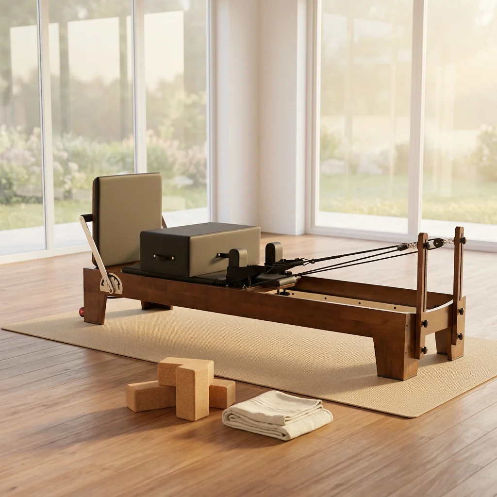 Spraying Color Pilates Oak Reformer Personalized Customization Adjustable Portable and Durable Pilates Core Bed
Spraying Color Pilates Oak Reformer Personalized Customization Adjustable Portable and Durable Pilates Core Bed