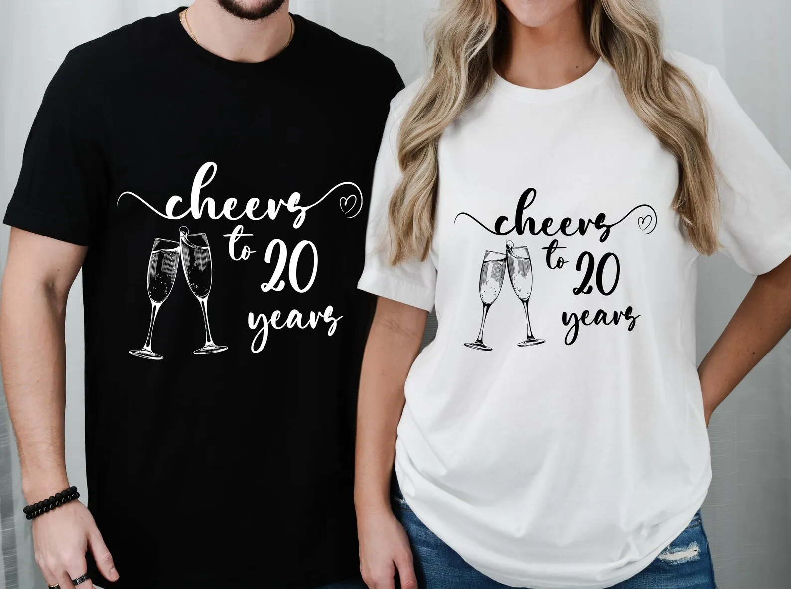 Customized T-shirt Unisex Couple's Cheer Anniversary Personalized Shirt Design Your Year Number Shirt Birthday Wedding Party
Customized T-shirt Unisex Couple's Cheer Anniversary Personalized Shirt Design Your Year Number Shirt Birthday Wedding Party