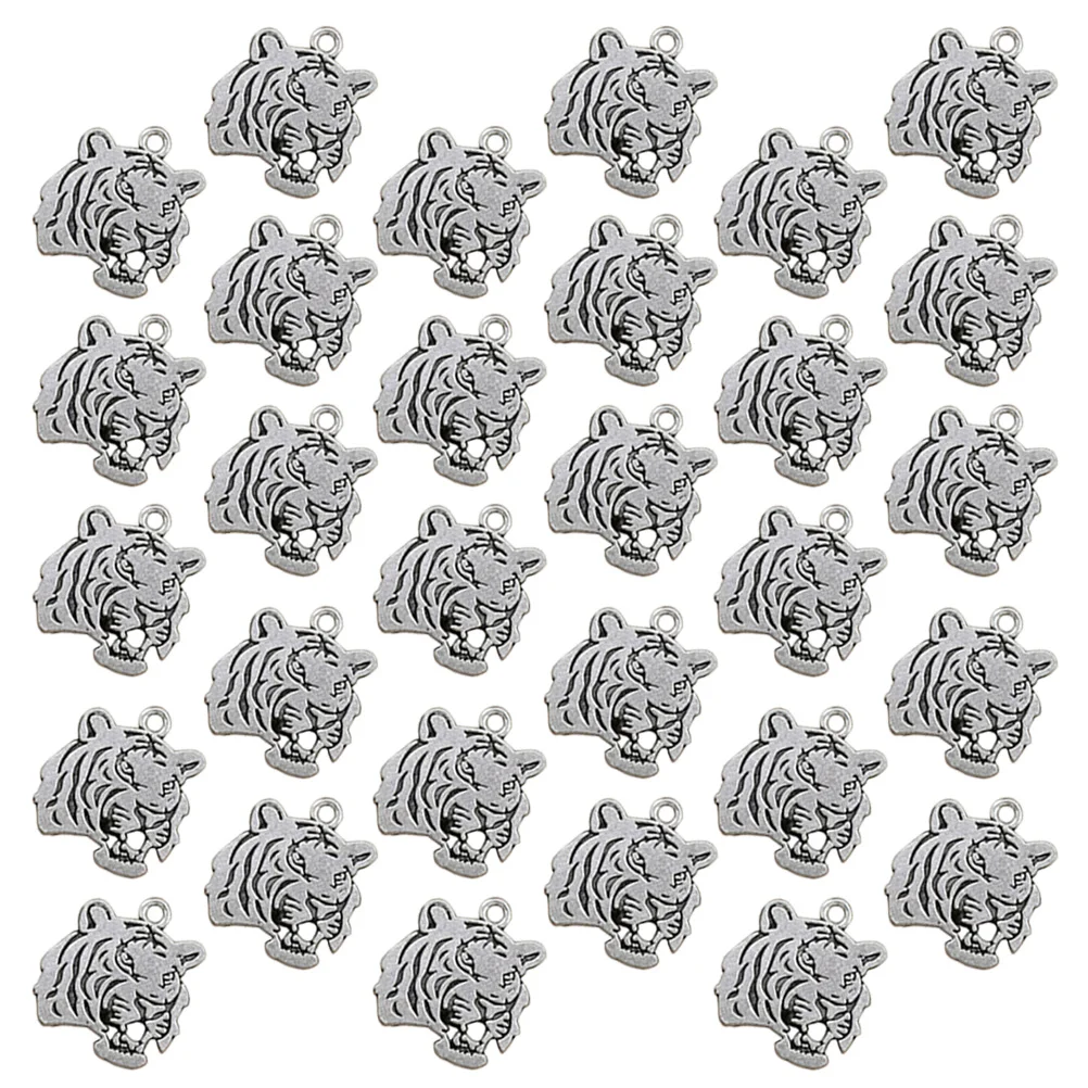 30 шт. подвески для комплекта ожерелья голова тигра серебряные ювелирные изделия изготовление браслета «сделай сам» 
30 шт. подвески для комплекта ожерелья голова тигра серебряные ювелирные изделия изготовление браслета «сделай сам»