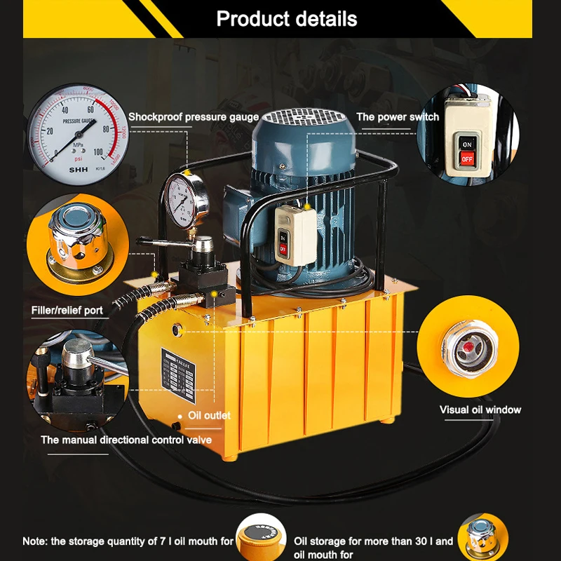 3KW High Pressure Electric Hydraulic Pump, Double Circuit, 30L Oil Tank, Manual Reversing Valve, 220/380V Universal
3KW High Pressure Electric Hydraulic Pump, Double Circuit, 30L Oil Tank, Manual Reversing Valve, 220/380V Universal