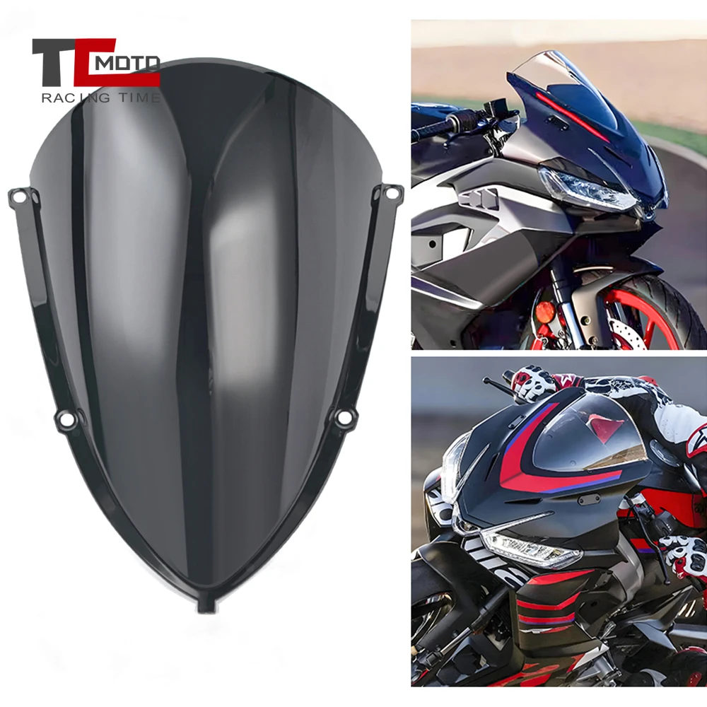 Лобовое стекло мотоцикла для Aprilia RS457 2024 2025, ветрозащитный дефлектор, передний ветрозащитный экран 
Лобовое стекло мотоцикла для Aprilia RS457 2024 2025, ветрозащитный дефлектор, передний ветрозащитный экран