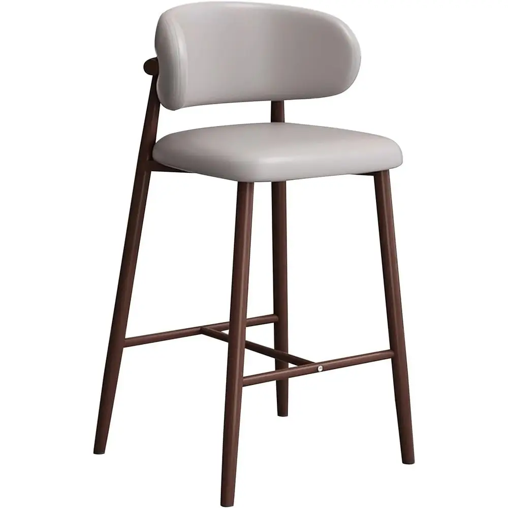 Leather Upholstered Tall Bar Stools with Backrest and Footrest for Kitchen, Dining, and Bar Settings
Leather Upholstered Tall Bar Stools with Backrest and Footrest for Kitchen, Dining, and Bar Settings