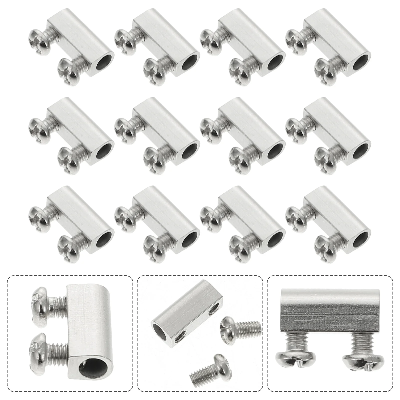 20 Sets Wire Clamps Rope Clamps Wire Rope Lockers with Screws Cable Clamps wire rope fixator cable wire clips
20 Sets Wire Clamps Rope Clamps Wire Rope Lockers with Screws Cable Clamps wire rope fixator cable wire clips