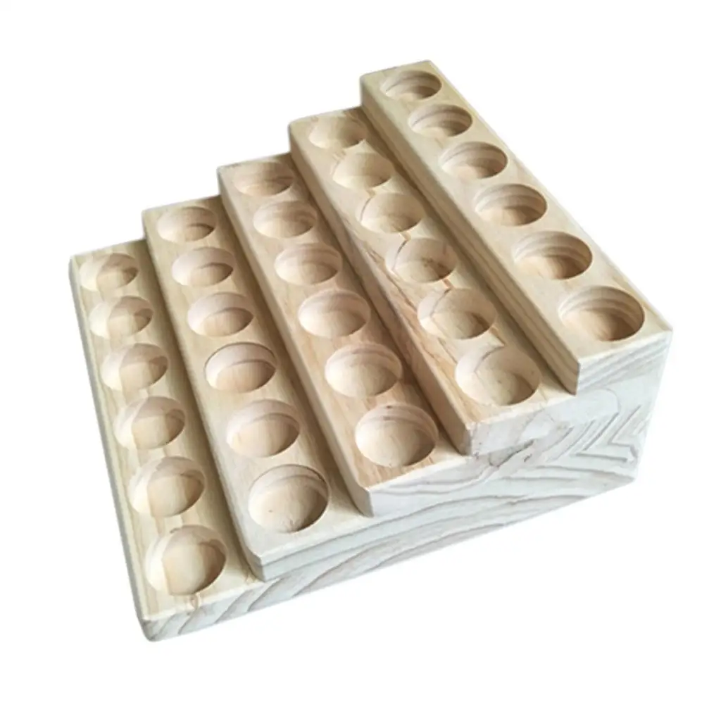 5 Tier 30 Slots Wooden Essential Oil Display Rack , Portable Carrying Case Storage Display 24 x 10cm
5 Tier 30 Slots Wooden Essential Oil Display Rack , Portable Carrying Case Storage Display 24 x 10cm