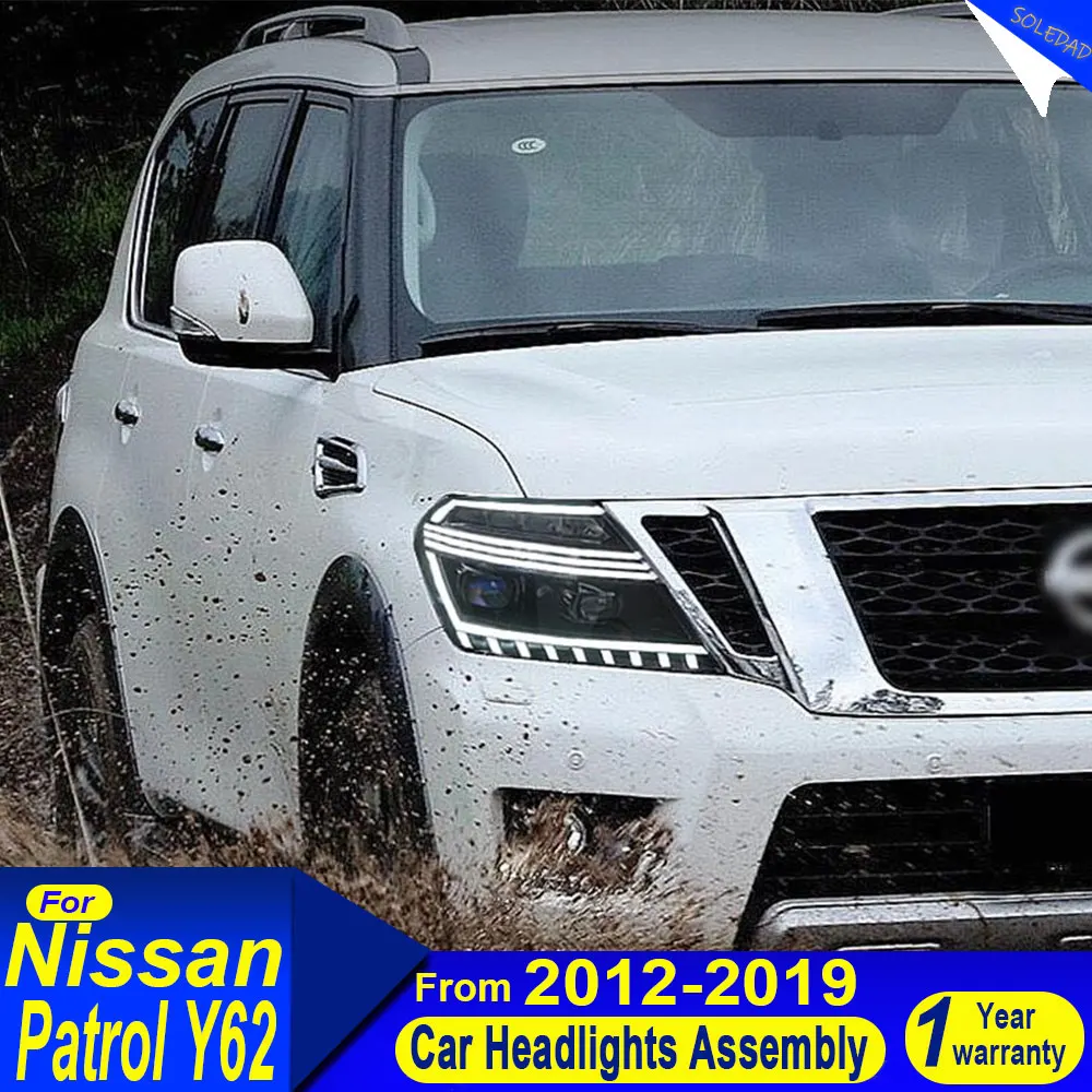 For Nissan Patrol Y62 Headlights 2012 2013 2014 2015-2019 LED Projetor Head Lamp Daytime Running Light Automotive Accessories
For Nissan Patrol Y62 Headlights 2012 2013 2014 2015-2019 LED Projetor Head Lamp Daytime Running Light Automotive Accessories