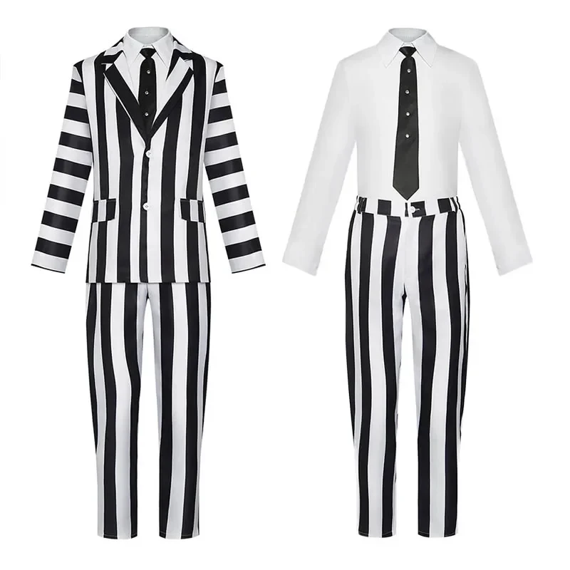 ABC123 Cosplay Black-and-white Striped with Shirt Halloween Outfits Beetle Costume Gothic Suit#1#W.s,3'f.5;j.8
ABC123 Cosplay Black-and-white Striped with Shirt Halloween Outfits Beetle Costume Gothic Suit#1#W.s,3'f.5;j.8