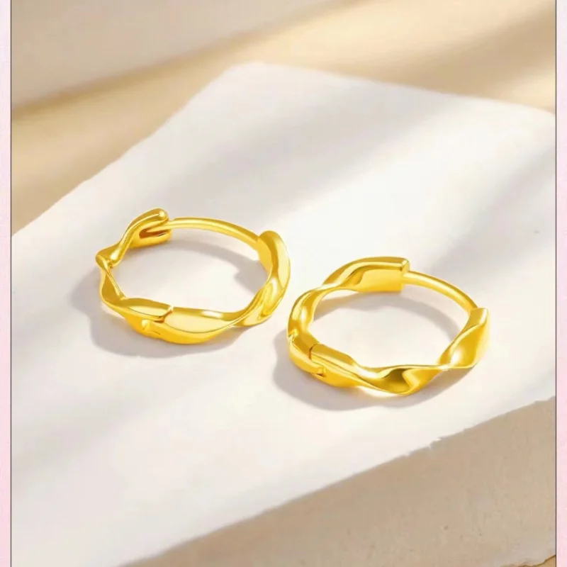 Earrings Zhou Family24KYellow Plain Hoop Earrings for Women Fashion Simple Earrings Wholesale
Earrings Zhou Family24KYellow Plain Hoop Earrings for Women Fashion Simple Earrings Wholesale