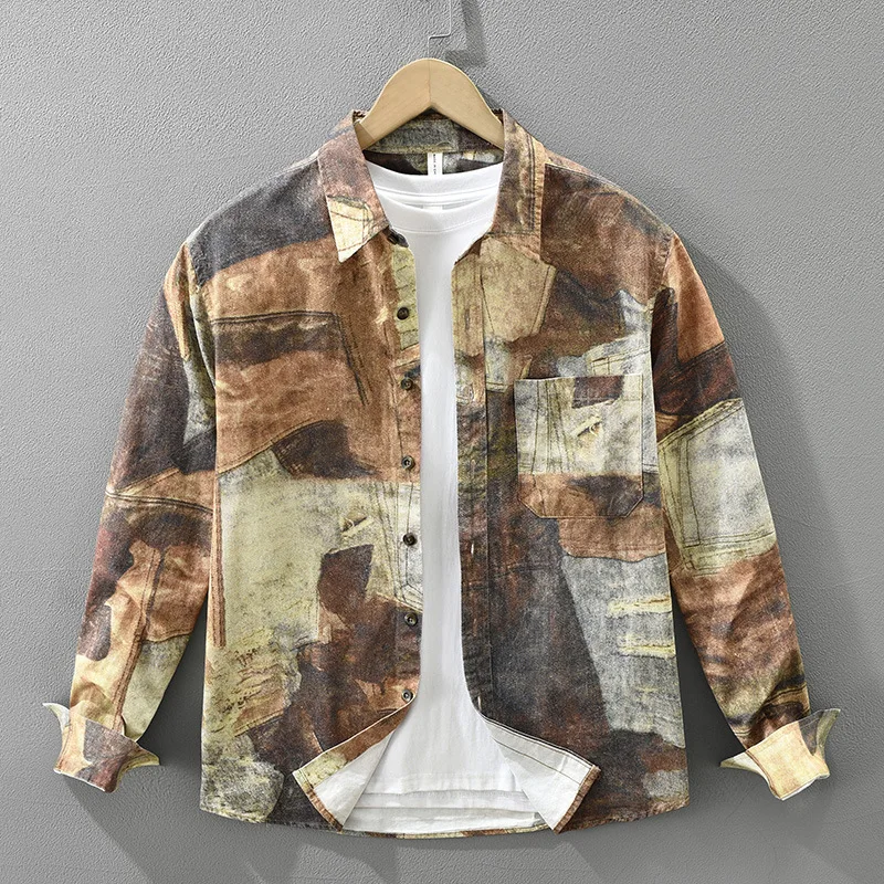 Новинка 2023 года, мужские рубашки с длинным рукавом, японские винтажные рубашки с принтом, мужские повседневные рубашки из чистого хлопка, молодежная уличная одежда, литературный топ
Новинка 2023 года, мужские рубашки с длинным рукавом, японские винтажные рубашки с принтом, мужские повседневные рубашки из чистого хлопка, молодежная уличная одежда, литературный топ
