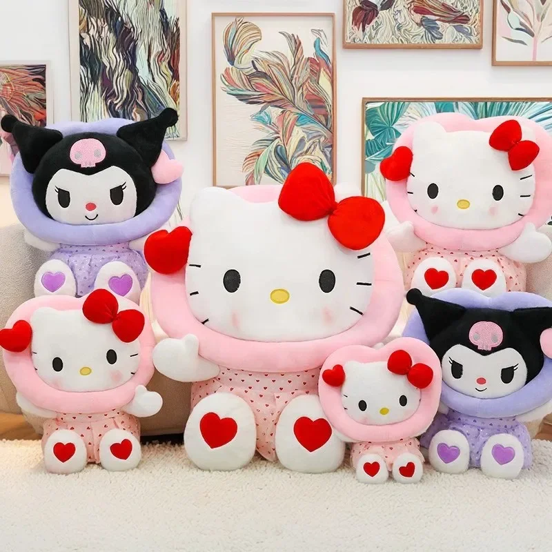 40-70cm Kawaii Sanrio Peach Heart Kuromi Stuffed Plush Toy Cartoon Cute KT Cat Napping Pillow Giving Girlfriend Christmas Gift
40-70cm Kawaii Sanrio Peach Heart Kuromi Stuffed Plush Toy Cartoon Cute KT Cat Napping Pillow Giving Girlfriend Christmas Gift