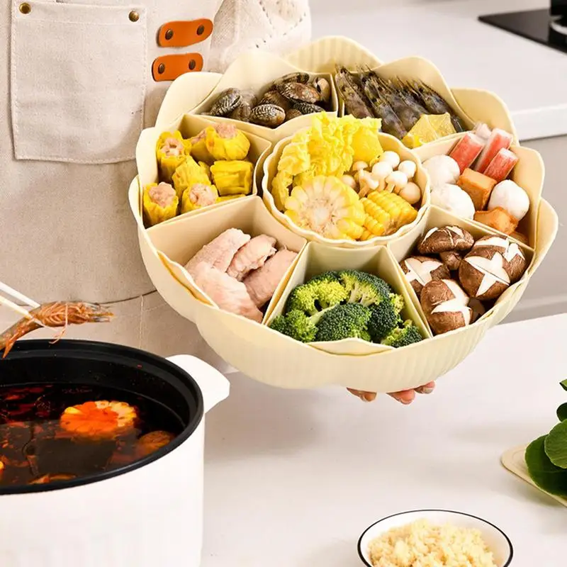 Поднос для сервировки закусок, сервировочное блюдо, тарелки, съемная корзина для овощей, спиннер для закусок, вращающийся на 360 градусов поднос для слива
Поднос для сервировки закусок, сервировочное блюдо, тарелки, съемная корзина для овощей, спиннер для закусок, вращающийся на 360 градусов поднос для слива