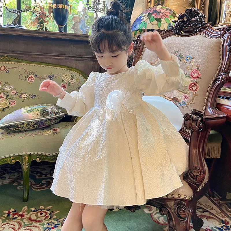 Baby Girls Dress Couture Performance Princess Dress Fashion Sweet Bowknot High End 2025 New Style Kids Girls Formal Clothes
Baby Girls Dress Couture Performance Princess Dress Fashion Sweet Bowknot High End 2025 New Style Kids Girls Formal Clothes