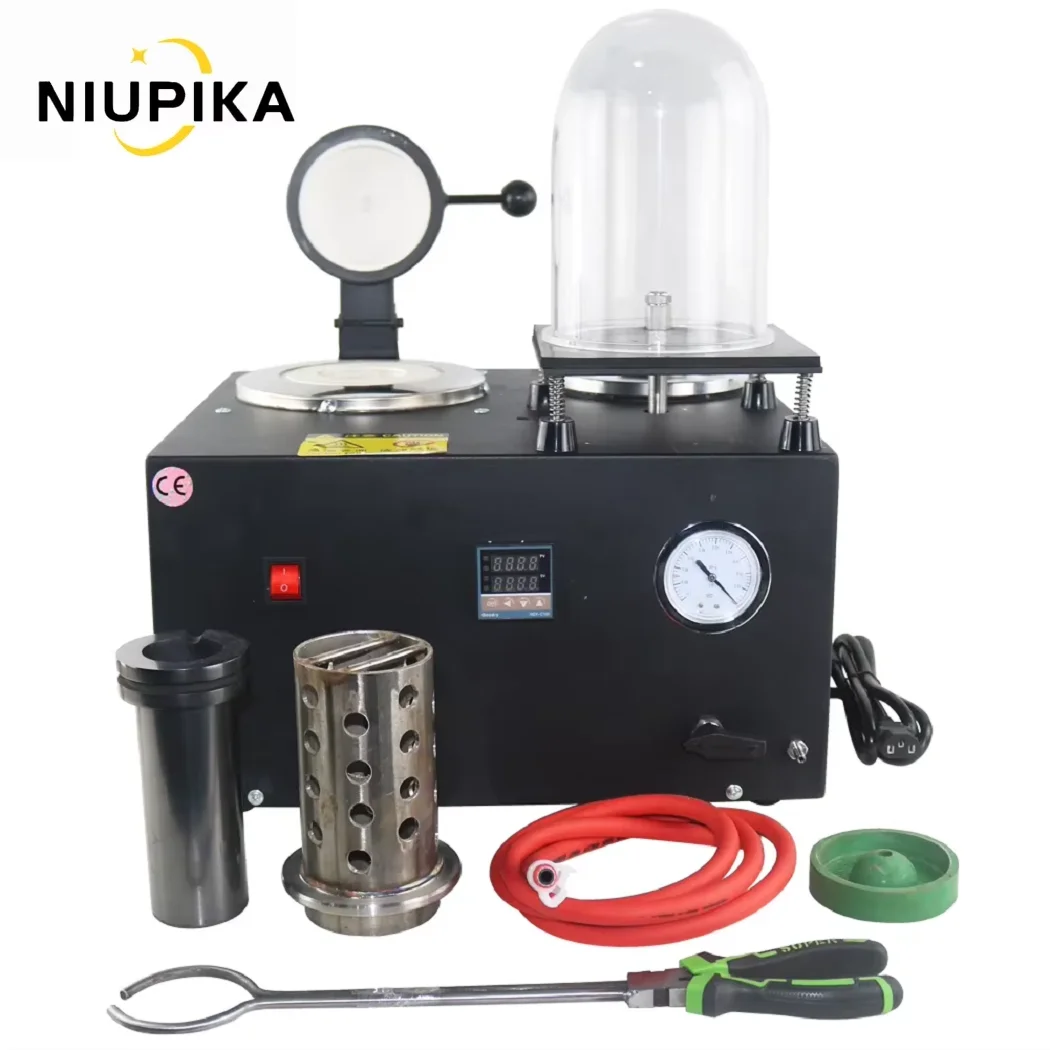 NIPUIKA 3-in-1 Jewelry Vacuum Casting Machine and Melting Furnace 1-3kg Crucible Digtial Display Gold Silver Jewelry Making Tool
NIPUIKA 3-in-1 Jewelry Vacuum Casting Machine and Melting Furnace 1-3kg Crucible Digtial Display Gold Silver Jewelry Making Tool