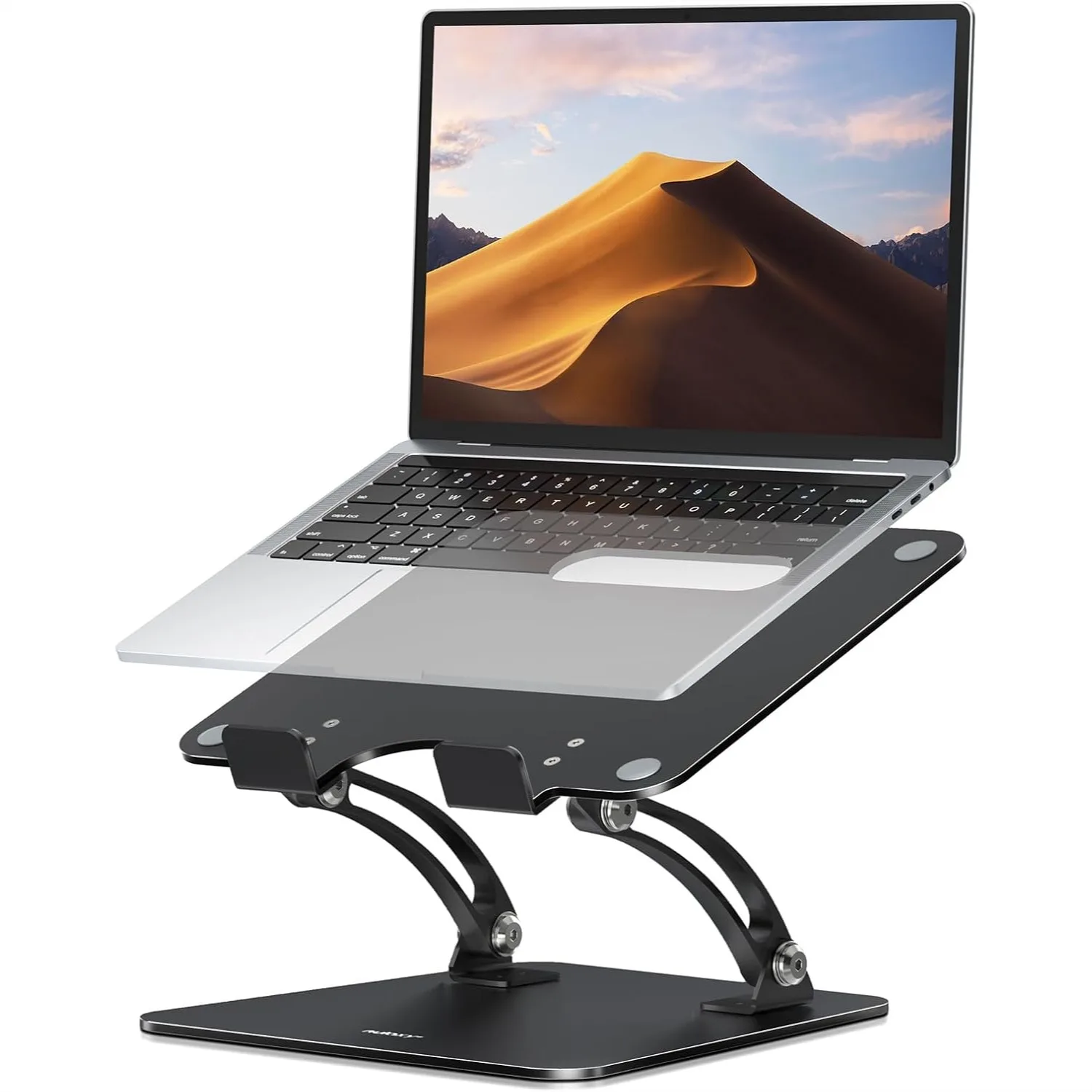 Fully Adjustable Laptop Stand for Desk, Dual Foldable Riser with Heat-Vent, Ergonomic Notebook Holder for Home Office, Black
Fully Adjustable Laptop Stand for Desk, Dual Foldable Riser with Heat-Vent, Ergonomic Notebook Holder for Home Office, Black