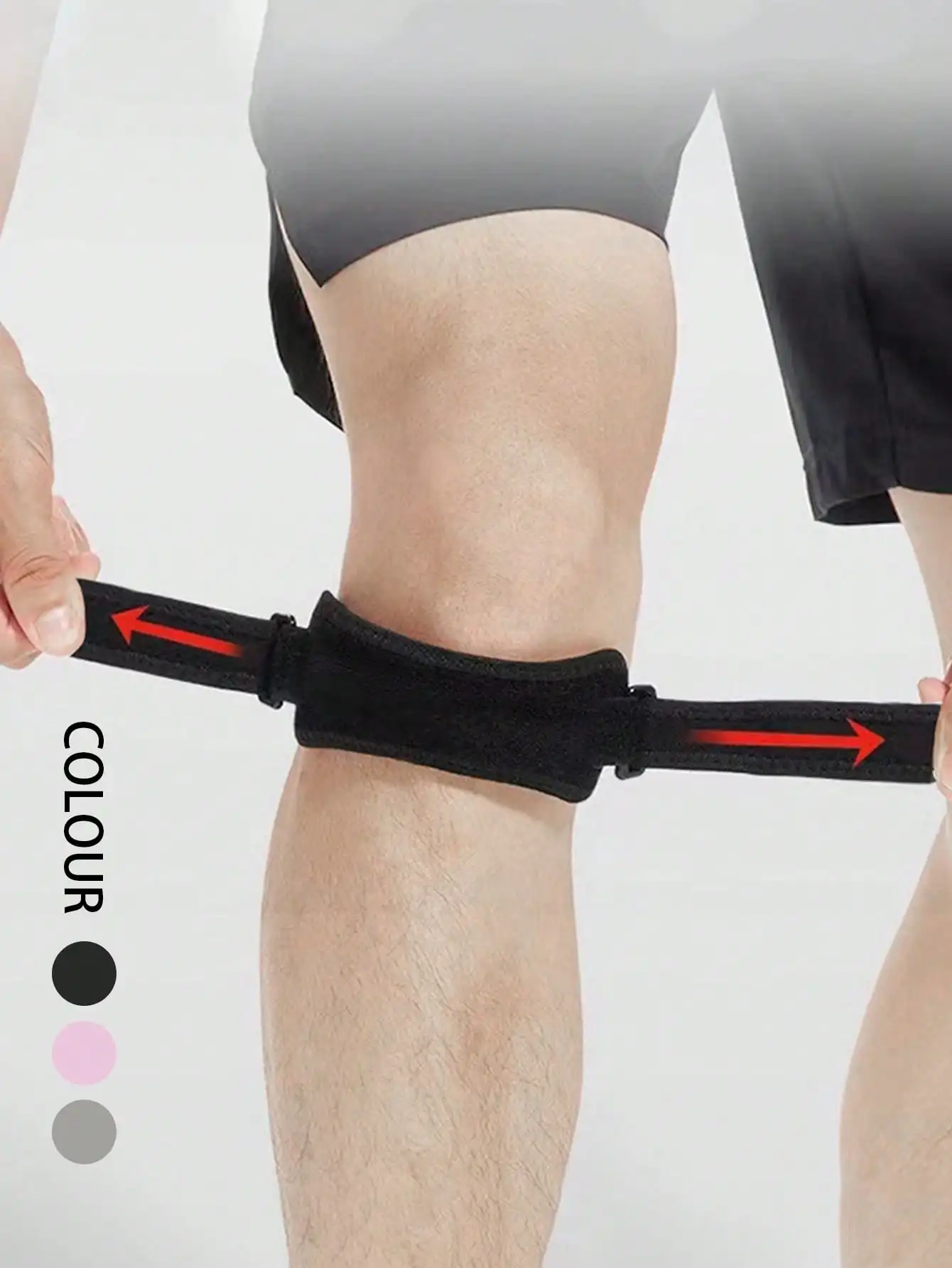1pc Men Silicone Knee Pad Sports Patella Strap, Half Meniscus Protective Knee Brace Support For Jumping Rope, Badminton, Basketball, Suitable For Fitness, Running, Cycling, Climbing Or Soccer For Men & Women
1pc Men Silicone Knee Pad Sports Patella Strap, Half Meniscus Protective Knee Brace Support For Jumping Rope, Badminton, Basketball, Suitable For Fitness, Running, Cycling, Climbing Or Soccer For Men & Women