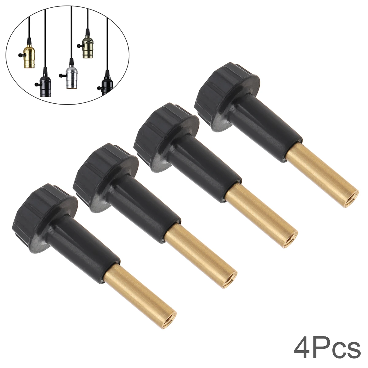 4Pcs Lamp Turn Knobs On/Off Replacement Light Extension Socket Knobs with Copper Stick Extensions
4Pcs Lamp Turn Knobs On/Off Replacement Light Extension Socket Knobs with Copper Stick Extensions