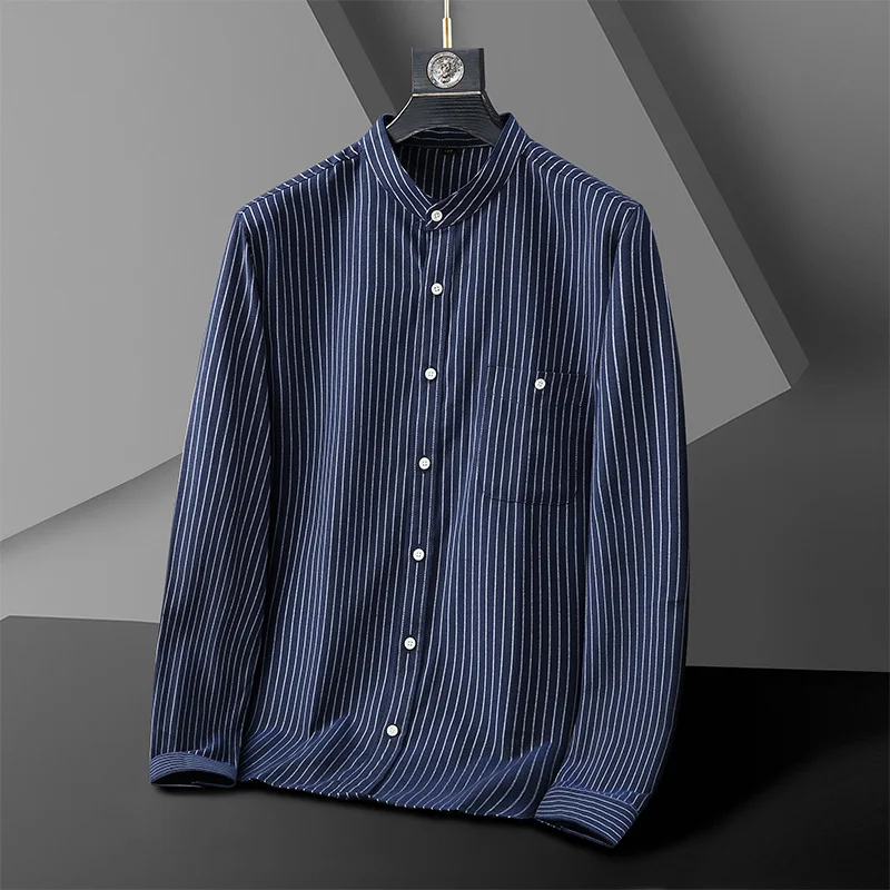Large Size Men's Casual Long Sleeve Striped Shirt 5XL 6XL 7XL 8XL 10XL Loose Business Casual Shirts Male
Large Size Men's Casual Long Sleeve Striped Shirt 5XL 6XL 7XL 8XL 10XL Loose Business Casual Shirts Male