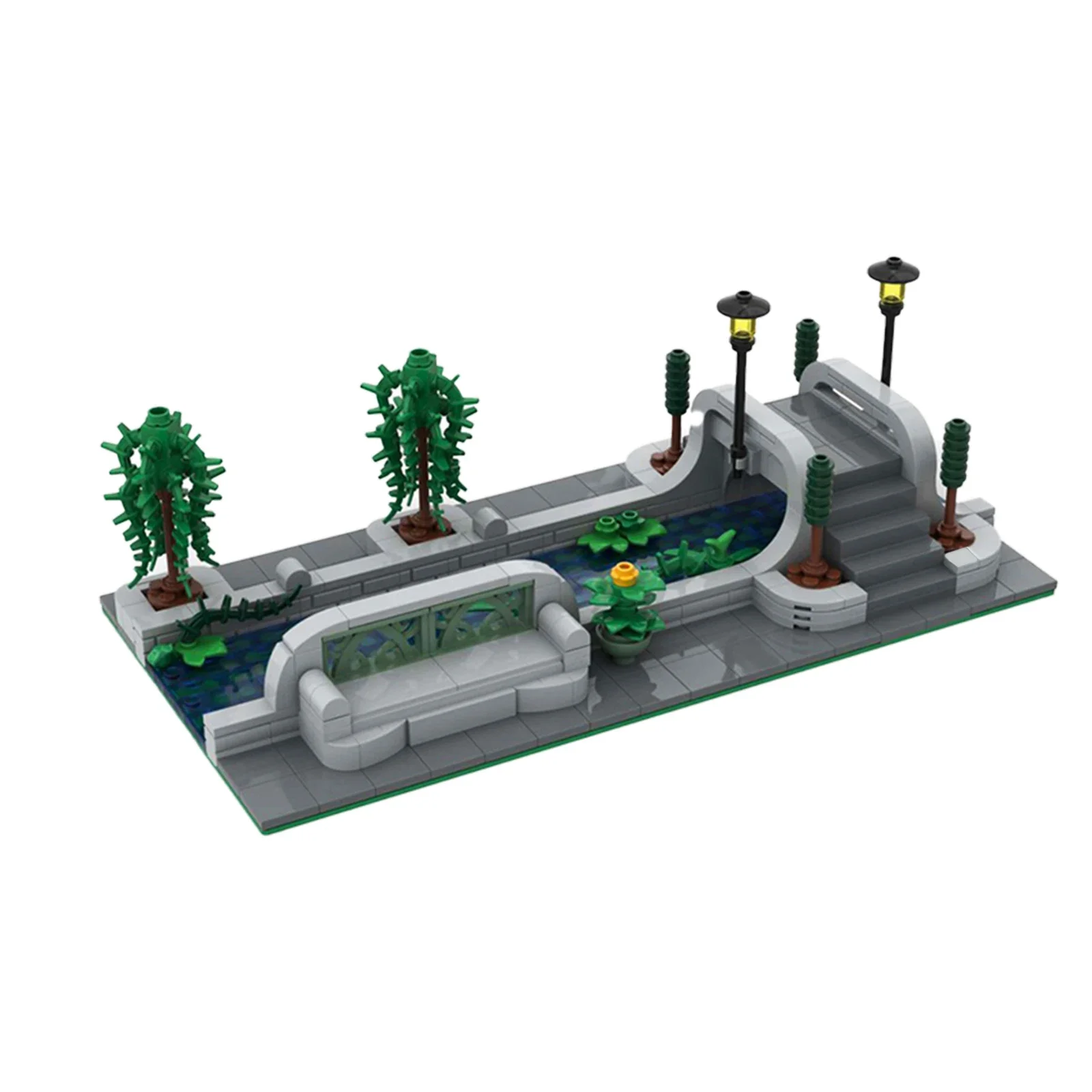 MOC-71188 City Architecture Bridge Tree Road Lighthouse Building Block Set Green Town Modular Canal Model Kids Puzzle Toys Gift
MOC-71188 City Architecture Bridge Tree Road Lighthouse Building Block Set Green Town Modular Canal Model Kids Puzzle Toys Gift