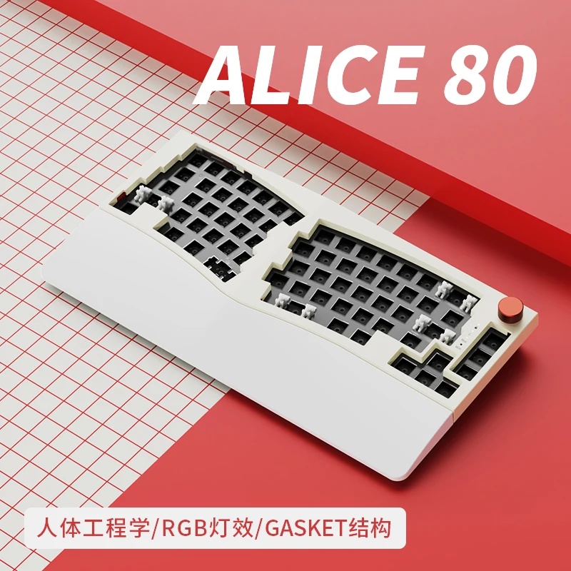 FEKER Alice80, индивидуальная механическая клавиатура RGB, беспроводная трехрежимная игровая клавиатура с возможностью горячей замены, Bluetooth, эргономичная механическая клавиатура
FEKER Alice80, индивидуальная механическая клавиатура RGB, беспроводная трехрежимная игровая клавиатура с возможностью горячей замены, Bluetooth, эргономичная механическая клавиатура