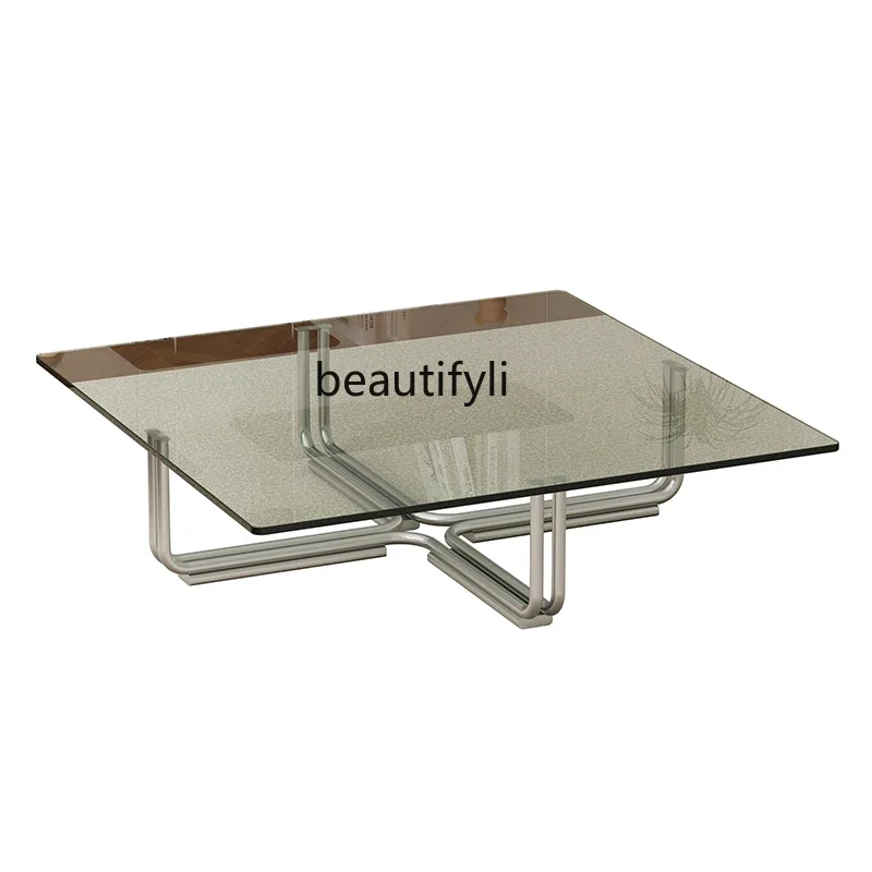 02Nordic retro glass coffee table living room home simple tea table coffee table
02Nordic retro glass coffee table living room home simple tea table coffee table