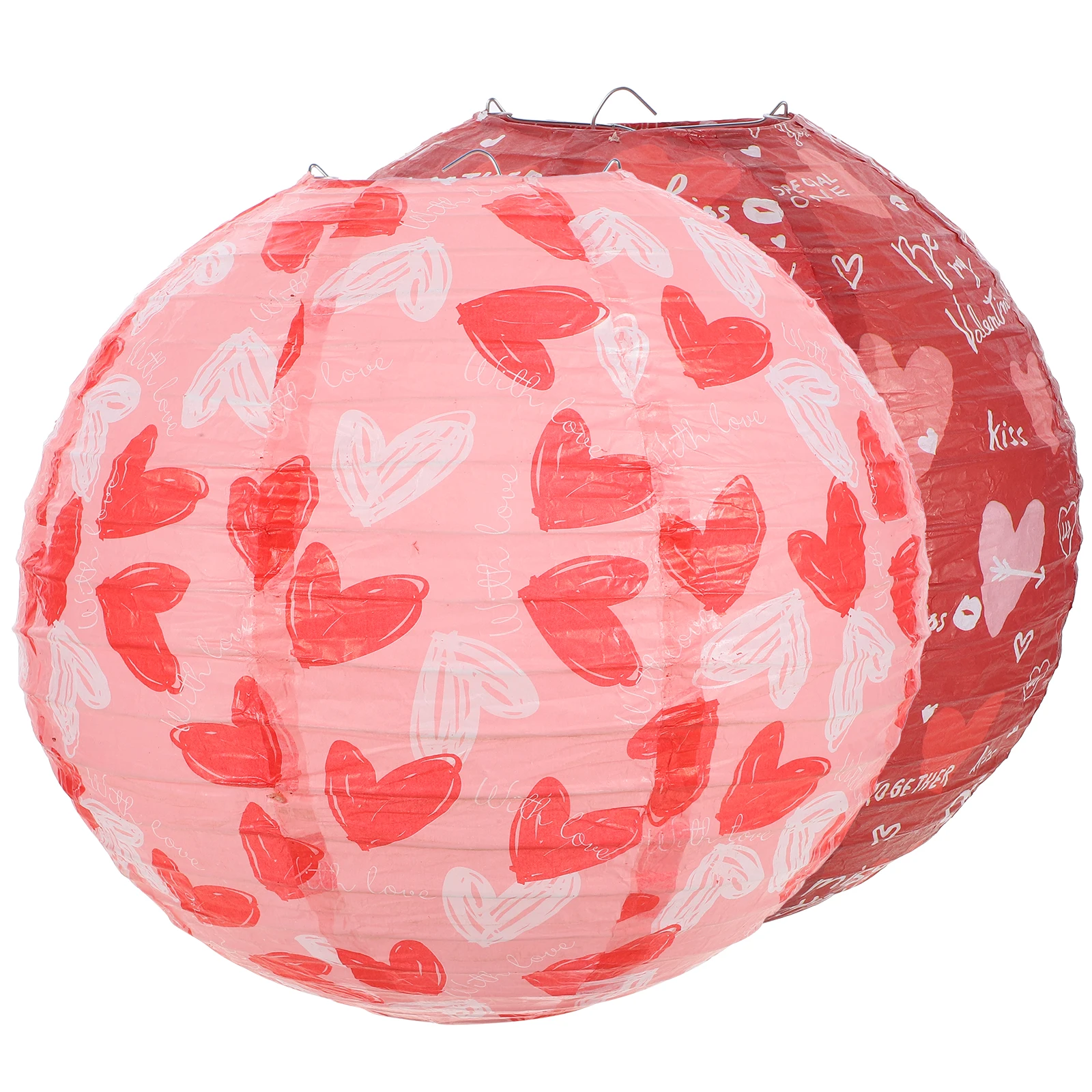2 pcs Heart Hanging Decorative Valentine's Day Wedding Party Romantic Paper Lantern For Valentine'S Day Colorful Chic Lantern
2 pcs Heart Hanging Decorative Valentine's Day Wedding Party Romantic Paper Lantern For Valentine'S Day Colorful Chic Lantern