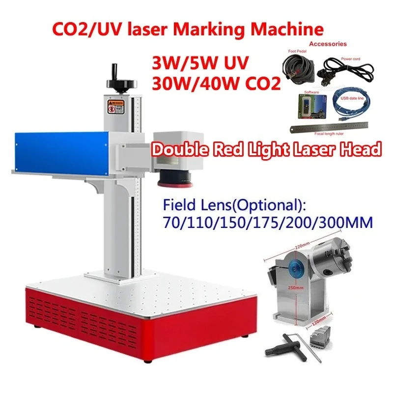 5W UV Laser Marking Machine 40W CO2 Laser Engraving Machine for Non-Metal Wood Acrylic Leather Glass
5W UV Laser Marking Machine 40W CO2 Laser Engraving Machine for Non-Metal Wood Acrylic Leather Glass