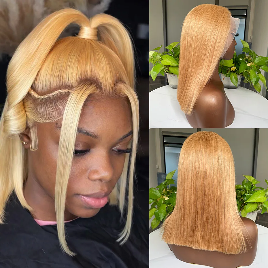 Перуки с кружевной передней частью 13x4, цвет 27 # Короткий парик-каре медово-русого цвета из натуральных человеческих волос, плотность 250%, предварительно проработанная линия роста волос, 15A, необработанные вьетнамские волосы, двойной вытяжки.
Перуки с кружевной передней частью 13x4, цвет 27 # Короткий парик-каре медово-русого цвета из натуральных человеческих волос, плотность 250%, предварительно проработанная линия роста волос, 15A, необработанные вьетнамские волосы, двойной вытяжки.