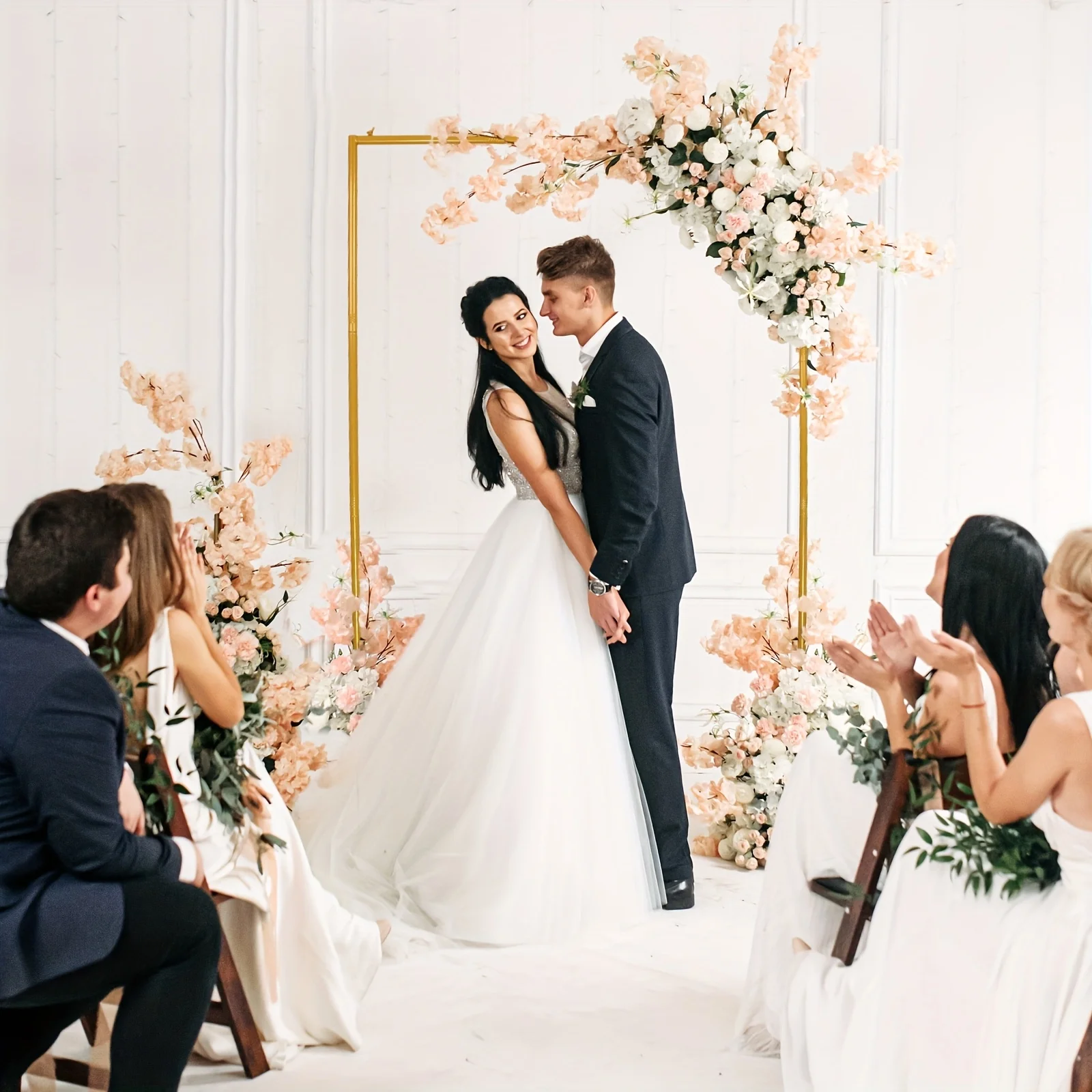 1pc Golden Color Wedding Arch Stand for Birthday Party Wedding Shower Background Decoration Photo Frame Props Size 5FT And 6FT A
1pc Golden Color Wedding Arch Stand for Birthday Party Wedding Shower Background Decoration Photo Frame Props Size 5FT And 6FT A