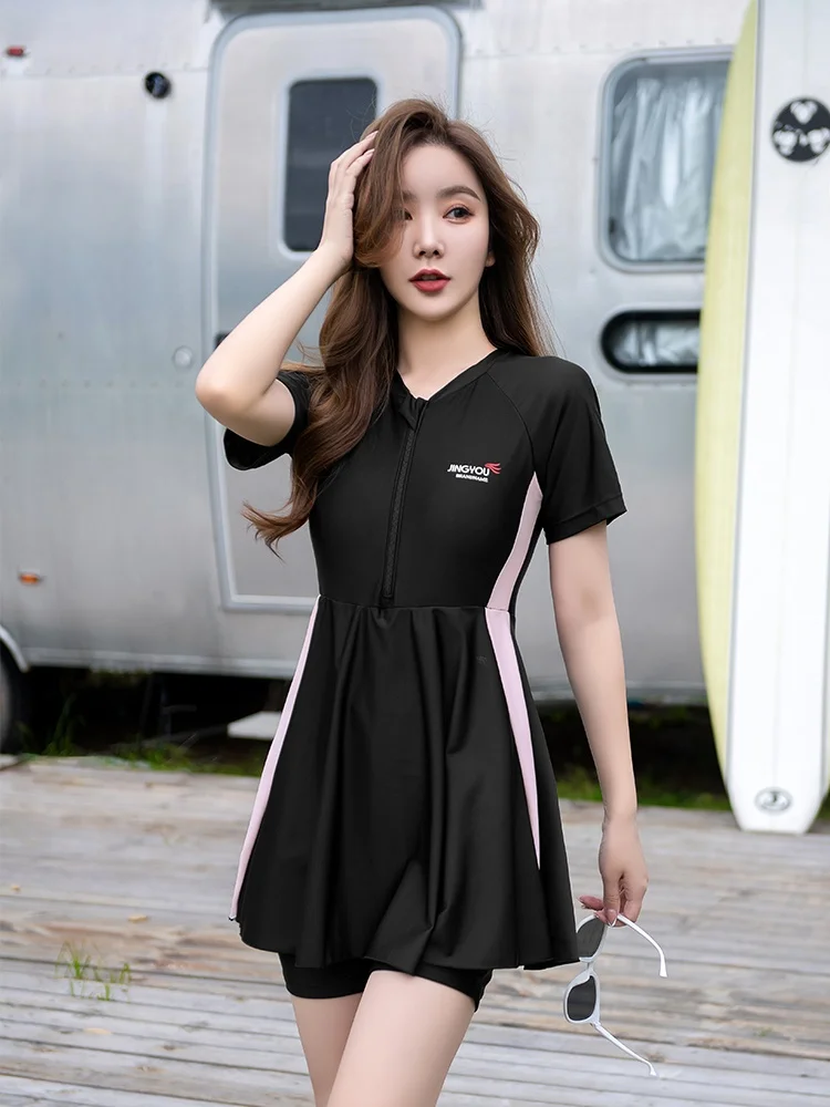 New plus Size Swimsuit Women's Belly Covering Fat MM 300 Pou Slimming Hot Spring Sportswear ort Sve Skirt S...
New plus Size Swimsuit Women's Belly Covering Fat MM 300 Pou Slimming Hot Spring Sportswear ort Sve Skirt S...