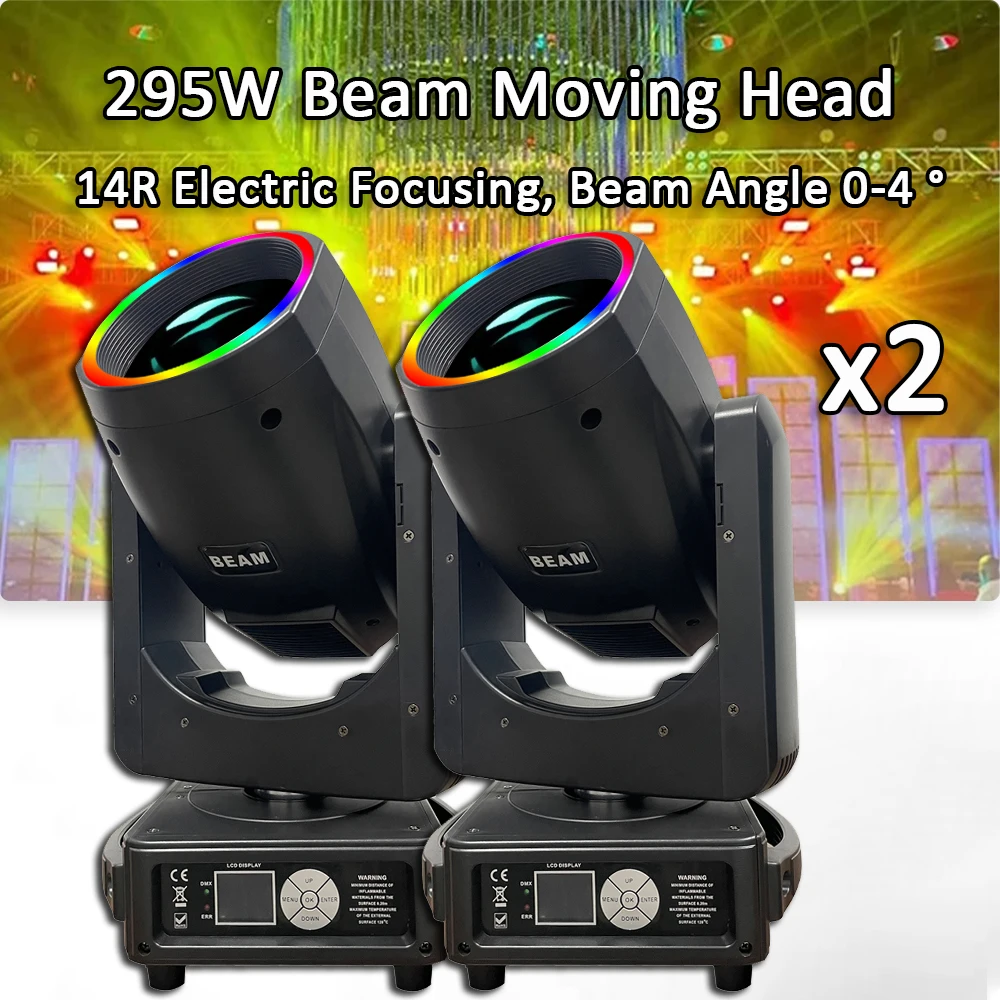 2Pcs/Lot Beam 295W 14R Moving Head Light lyre with LED Aperture Effect Disco Party DJ Equipment Beam 48+8prism Spotlight
2Pcs/Lot Beam 295W 14R Moving Head Light lyre with LED Aperture Effect Disco Party DJ Equipment Beam 48+8prism Spotlight