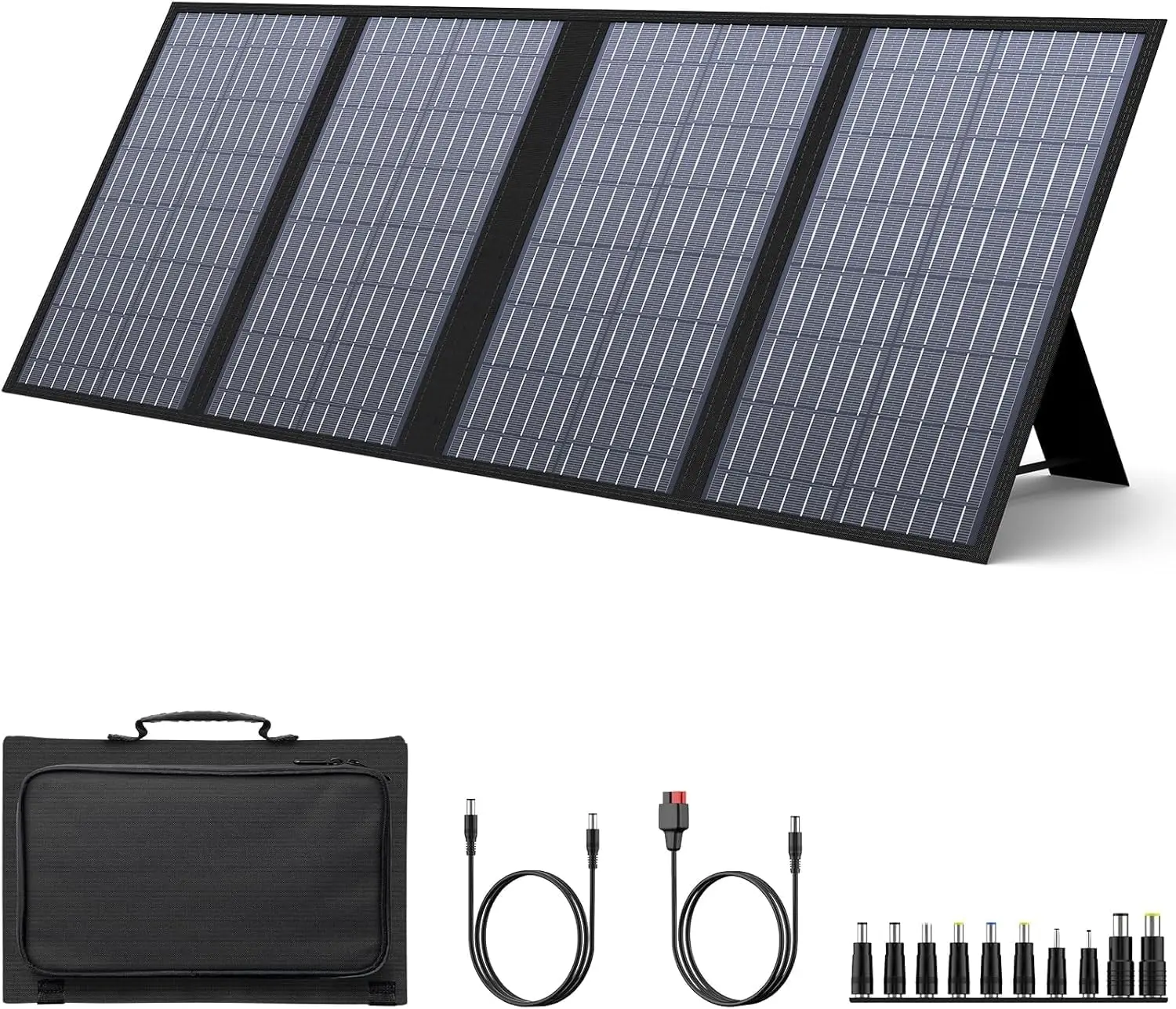 60W Foldable Solar Panel Charger with 18V DC Output, 22% High Efficiency for Portable Power Stations, Outdoor Camping & RV Trips
60W Foldable Solar Panel Charger with 18V DC Output, 22% High Efficiency for Portable Power Stations, Outdoor Camping & RV Trips