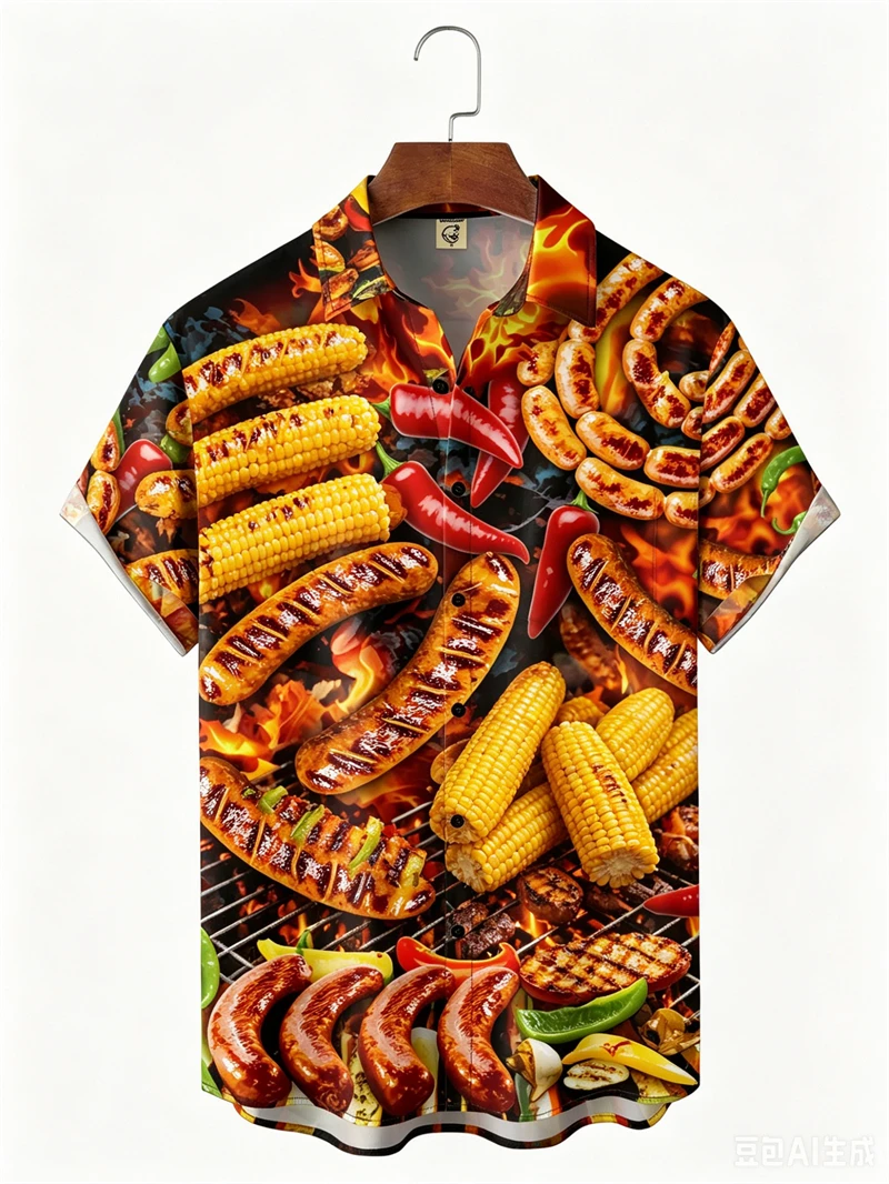 3D Print Barbecue Food Graphic Hawaiian Shirts For Men Summer Short Sleeve Lapel Collar Casual Holiday Festival Beach Shirts
3D Print Barbecue Food Graphic Hawaiian Shirts For Men Summer Short Sleeve Lapel Collar Casual Holiday Festival Beach Shirts