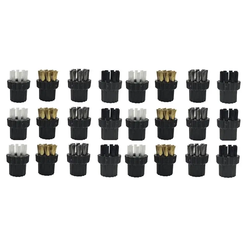 HOT SALE-24PCS Steam Mop Brush Head Set, M8 Hairbrush Stainless Steel Wire Brush For Versatile Cleaning
HOT SALE-24PCS Steam Mop Brush Head Set, M8 Hairbrush Stainless Steel Wire Brush For Versatile Cleaning