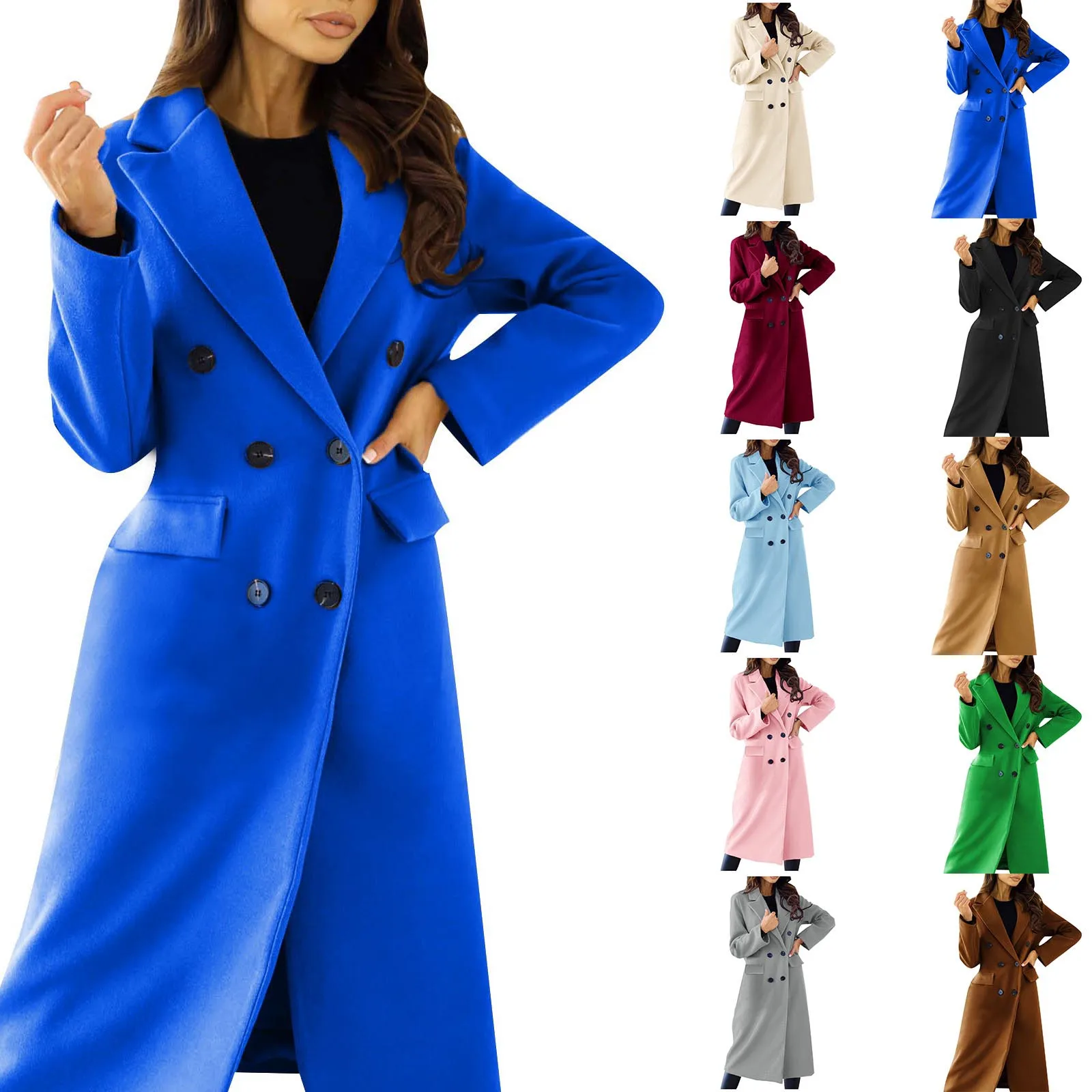 Women's Autumn And Winter Double Breasted Long Sleeved Lapel Button Woolen Jacket Women down Winter Coats Women's Coat
Women's Autumn And Winter Double Breasted Long Sleeved Lapel Button Woolen Jacket Women down Winter Coats Women's Coat