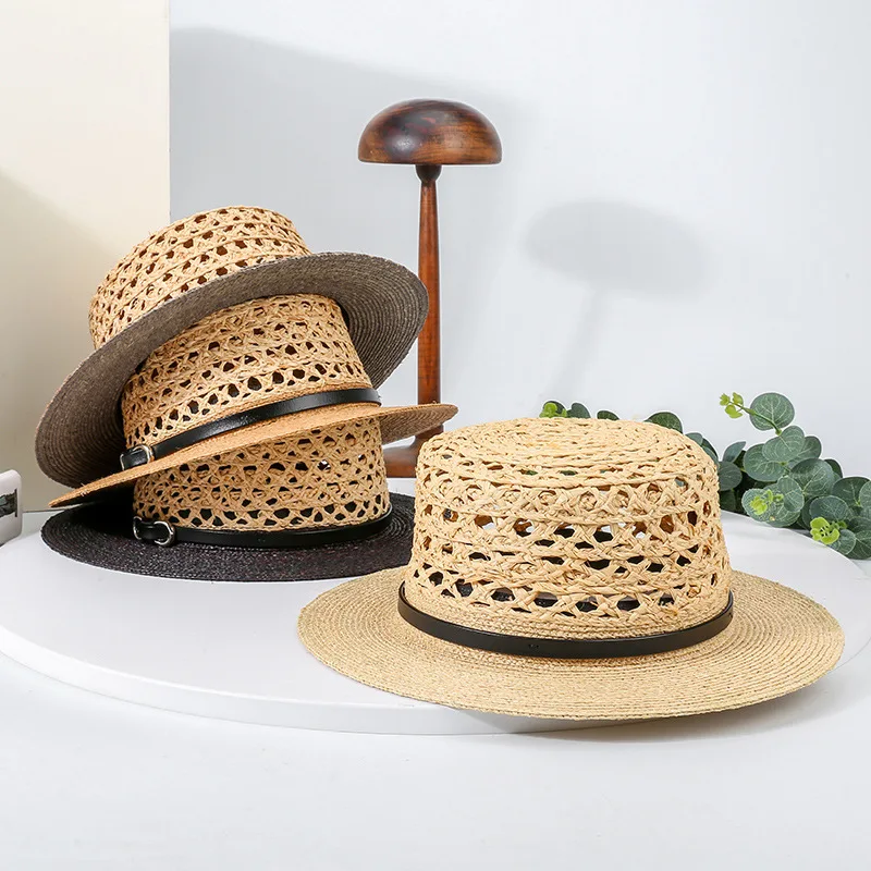 New Spring And Summer Fashion Hollow Out Flat Top Sun Hat Women Summer Outdoor Beach Raffia Grass Flat Hat Large Brim Wide Rim
New Spring And Summer Fashion Hollow Out Flat Top Sun Hat Women Summer Outdoor Beach Raffia Grass Flat Hat Large Brim Wide Rim