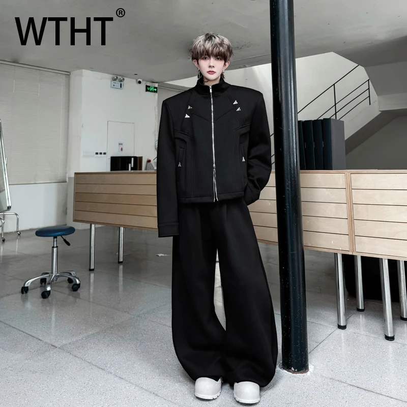 WTHT Fashion Men's Set Stand Collar Zipper Spliced Design Coats High-waisted Solid Color Pants Suit Male 2025 Autumn 2A1694
WTHT Fashion Men's Set Stand Collar Zipper Spliced Design Coats High-waisted Solid Color Pants Suit Male 2025 Autumn 2A1694
