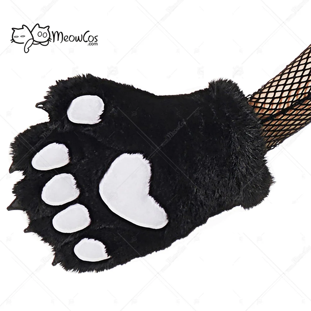 MEOWCOS Black White Kawaii Furry Paw Gloves Animal Claws Short Fluffy Gloves Cosplay Accessory
MEOWCOS Black White Kawaii Furry Paw Gloves Animal Claws Short Fluffy Gloves Cosplay Accessory