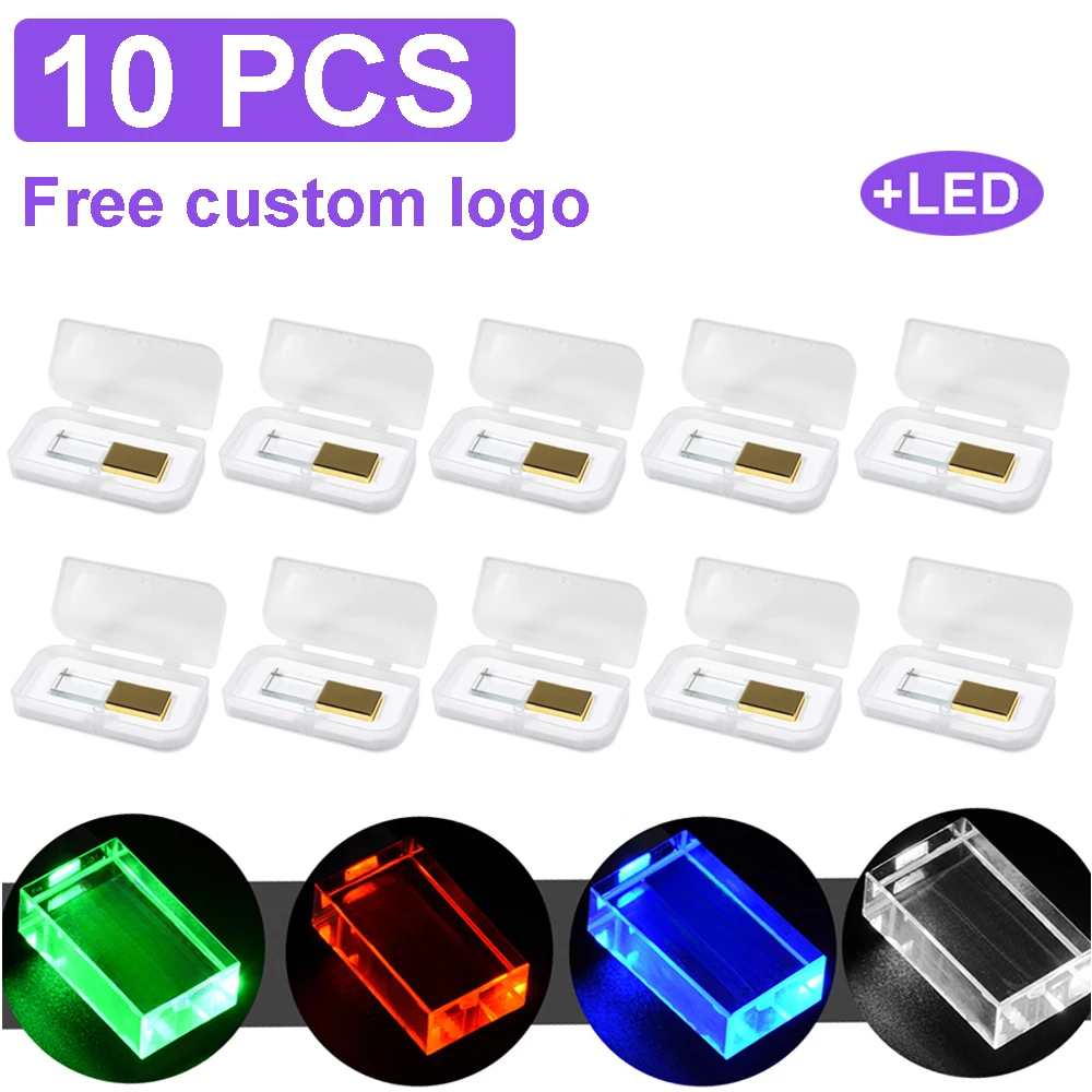 10pcs/lot USB Crystal Usb Flash Drive 128gb 64gb 32gb 16gb Pen Drive Custom 3d Logo USB Stick for Gifts Device Pendrive U Disk
10pcs/lot USB Crystal Usb Flash Drive 128gb 64gb 32gb 16gb Pen Drive Custom 3d Logo USB Stick for Gifts Device Pendrive U Disk