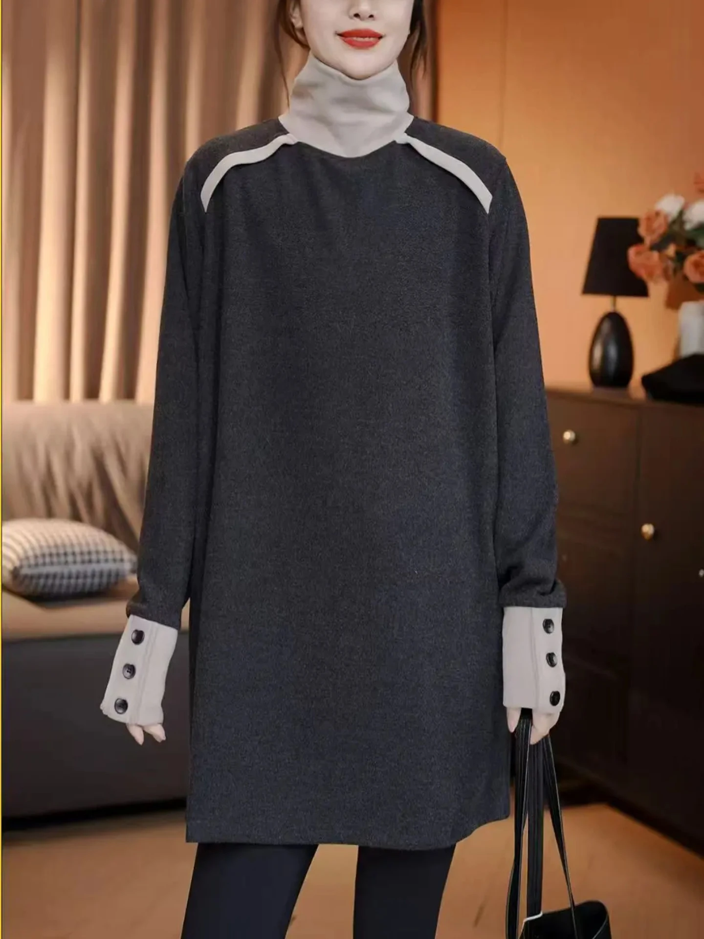 Женская повседневная кофта свободного кроя из двустороннего вельвета с высоким воротником, цветная, для комфортного зимнего образа...
Женская повседневная кофта свободного кроя из двустороннего вельвета с высоким воротником, цветная, для комфортного зимнего образа...